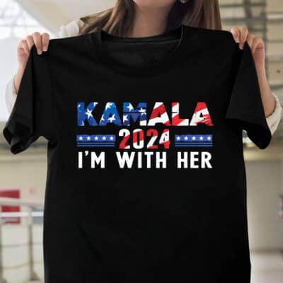 Kamala Harris 2024 I'm With Her T-Shirt - Support Kamala Harris Presidential Election Shirt