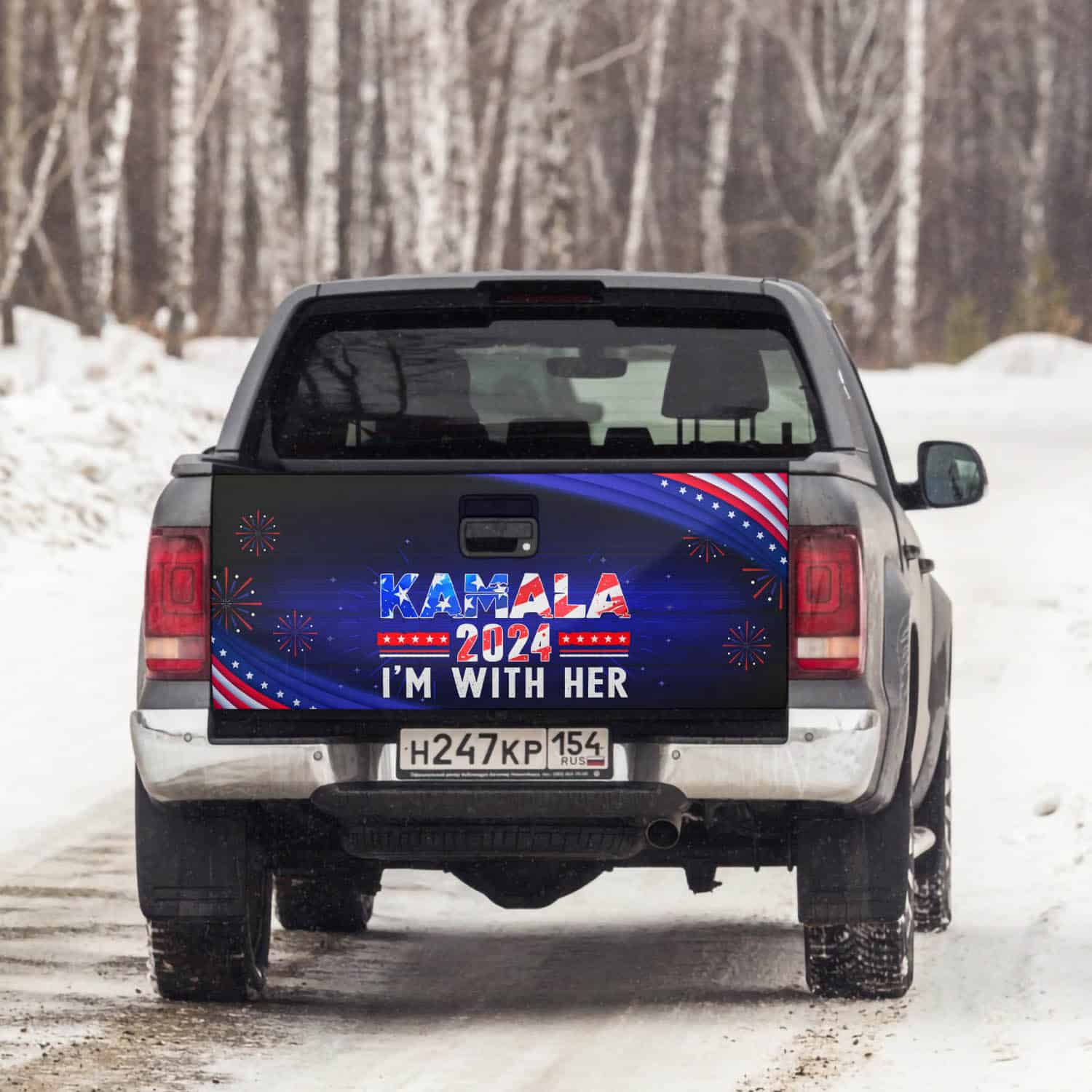 8VT. Kamala I'm With Her tailgate mk3