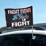 8VT. Fight Fight Fight Car Window Flag mk4