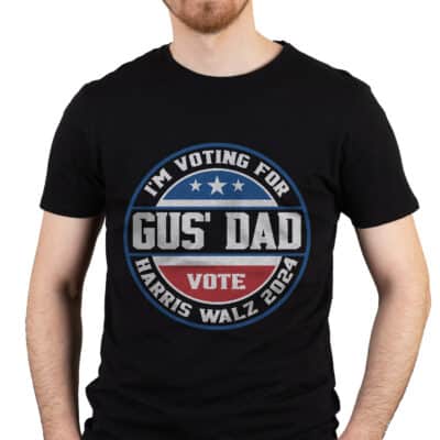 Alternative view of I'm Voting for Gus Dad Vote Harris Walz 2024 T-Shirt