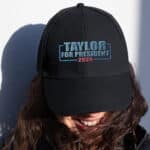 Taylor For President 2024 Funny Political Embroidered Twill Hat Adjustable Cap For Men Women