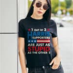 1 Out Of 3 Harris Supporters Are Just As Stupid As The Other 2 T-Shirt - Anti Democrat Political Shirt