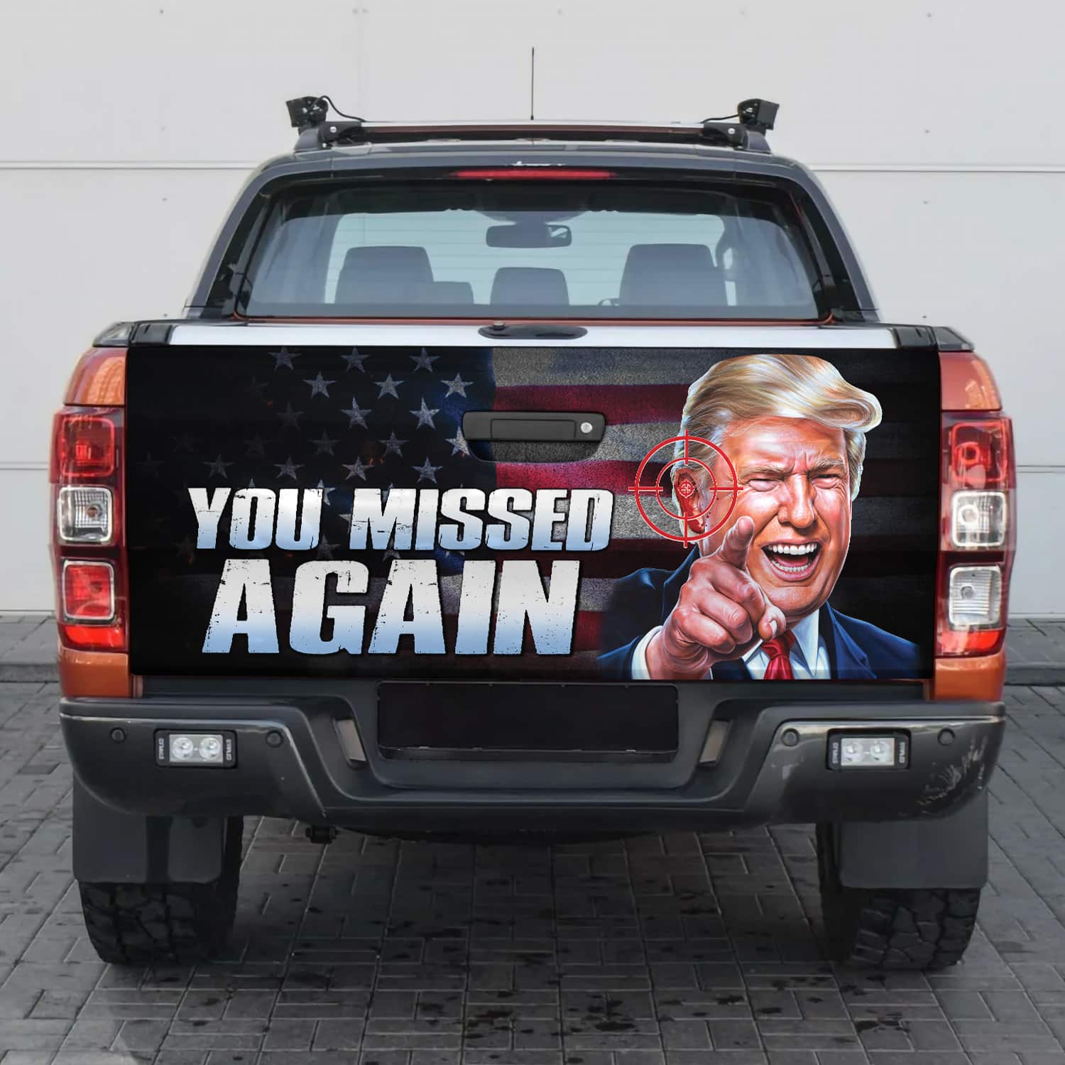 9VT. UU TIEN Trump You Missed Again tailgate mk3