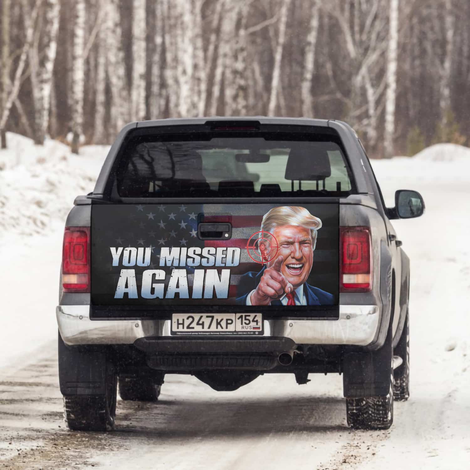 9VT. UU TIEN Trump You Missed Again tailgate mk4