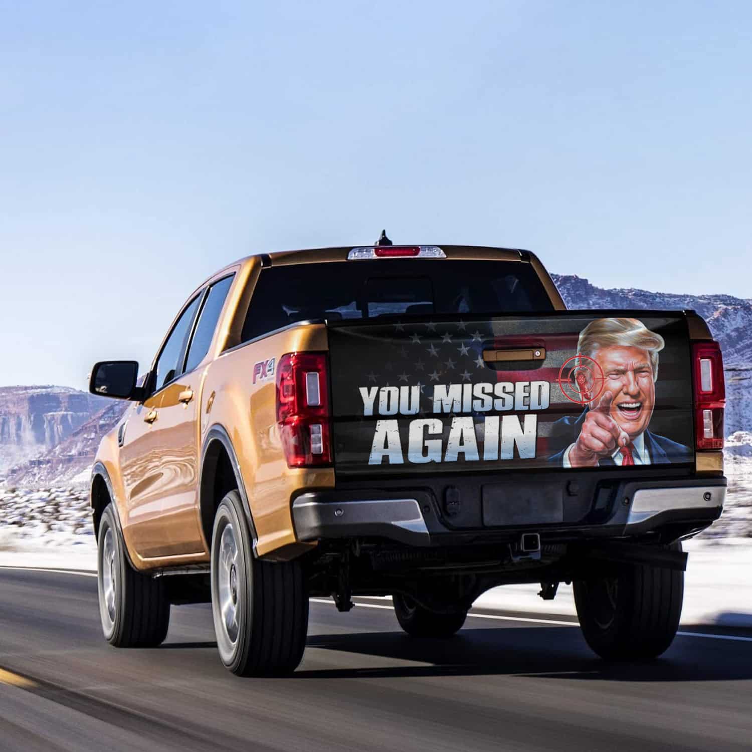 9VT. UU TIEN Trump You Missed Again tailgate mk5