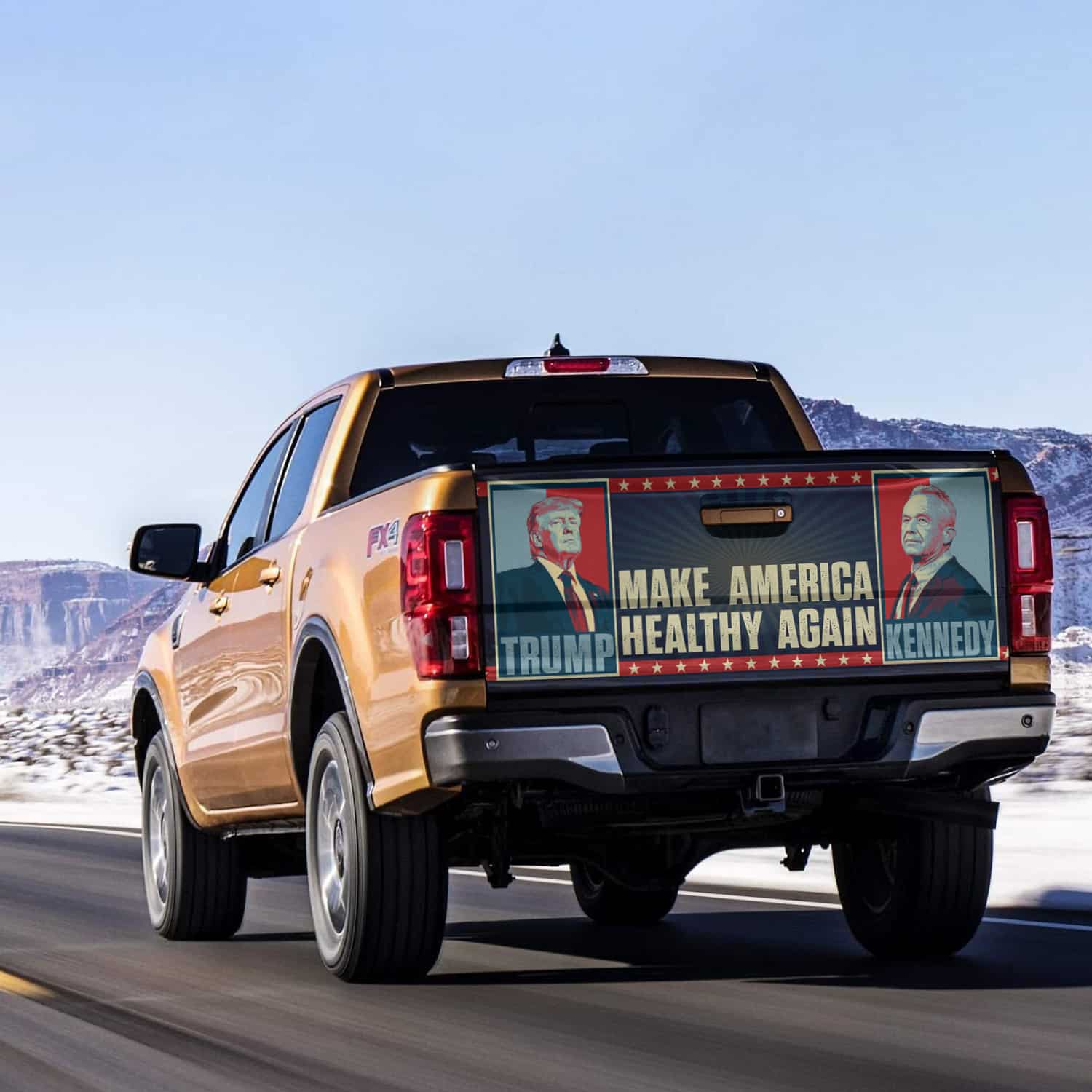 1VT. Kennedy Trump Make America Healthy tailgate mk5