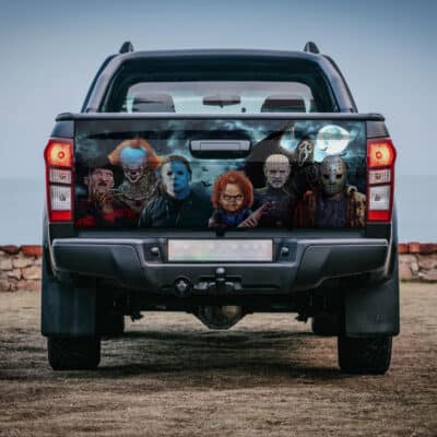 Alternative view of Horror Movie Characters Halloween Truck Tailgate Decal Sticker Wrap - Vinyl Graphic Decal Bumper Sticker