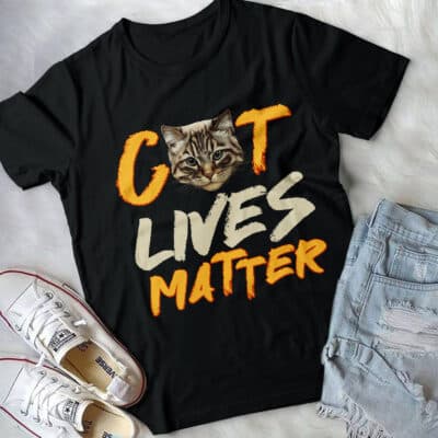 Cat Live Matter Shirt T-Shirt - Funny Political Shirt - V-Neck Shirt