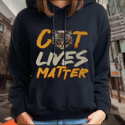 Cat Live Matter Shirt Hoodie - Sweatshirt - Long Sleeve