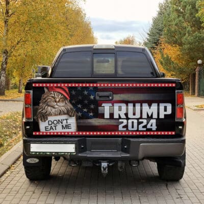 Alternative view of Trump 2024 Don't Eat Me Truck Tailgate Decal Sticker Wrap - Vinyl Graphic Decal Bumper Sticker
