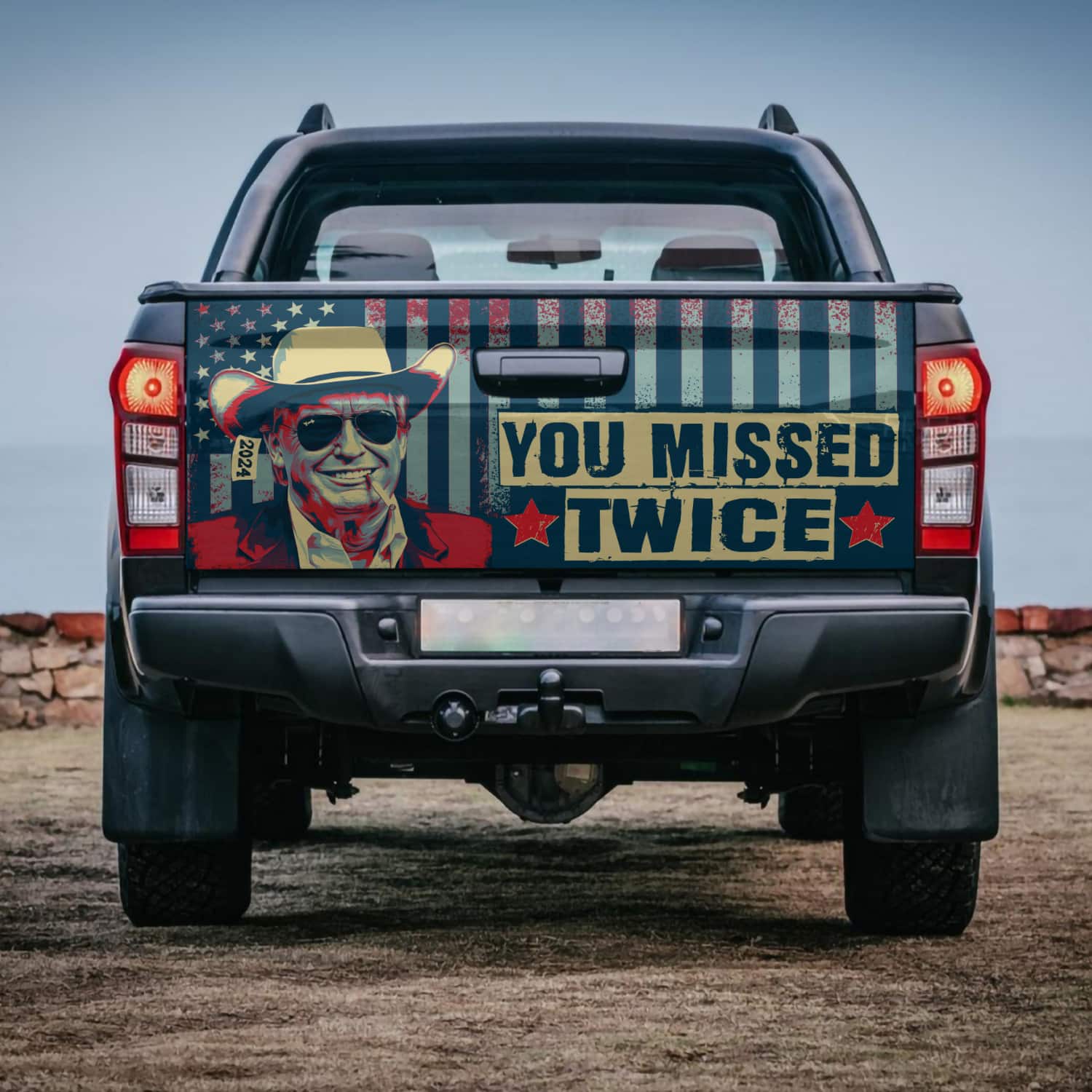 6VT. Trump You Missed Twice tailgate mk2