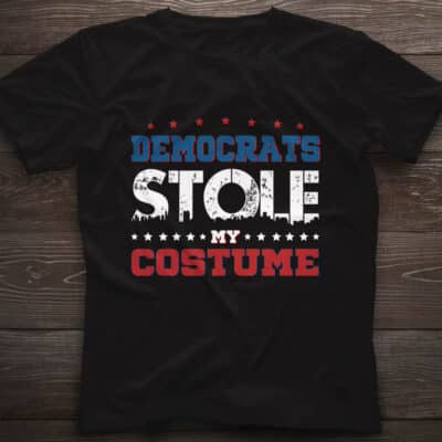 Alternative view of Democrats Stole My Costume T-Shirt - Funny Presidential Election Shirt