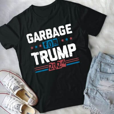 Alternative view of Garbage For Trump 2024 T-Shirt - Support Trump Presidential Election Shirt