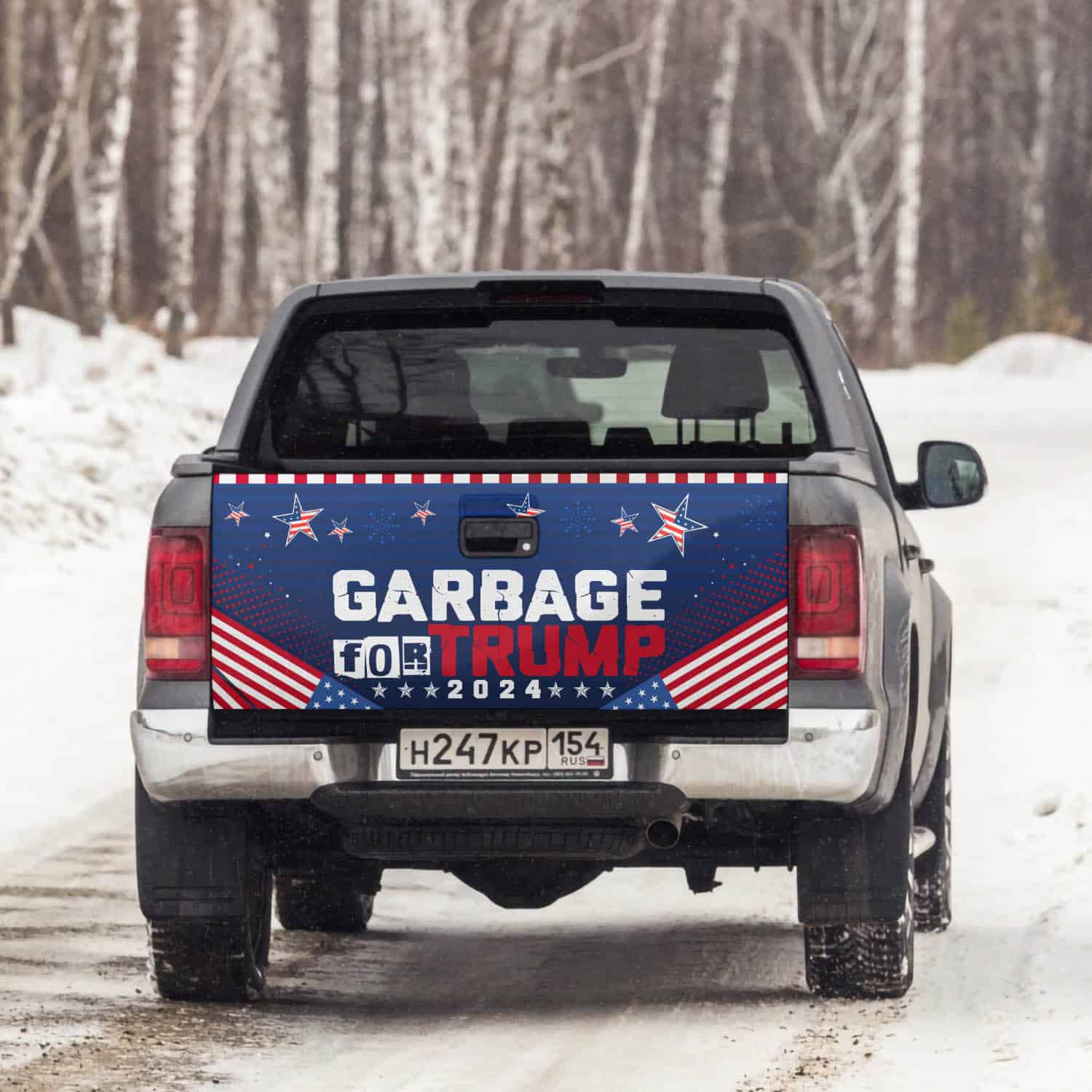 8VT. Garbage For Trump tailgate mk3
