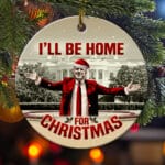 1VT. Be Home For Christmas circle ornament mk3