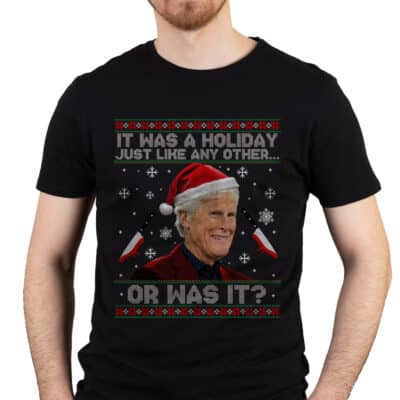 Alternative view of It Was A Holiday Just Like Any Other Funny Keith Morrison Ugly Christmas T-Shirt - Hoodie - Sweatshirt