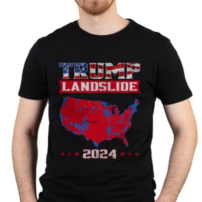Trump Landslide 2024 Electoral Map T-Shirt - Support Trump Winner President Election Shirt