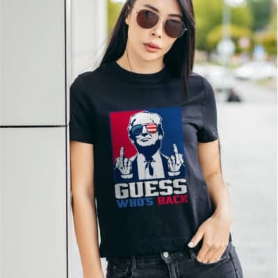 Alternative view of Guess Who's Back Trump T-Shirt - Support Trump Winner President Election Shirt