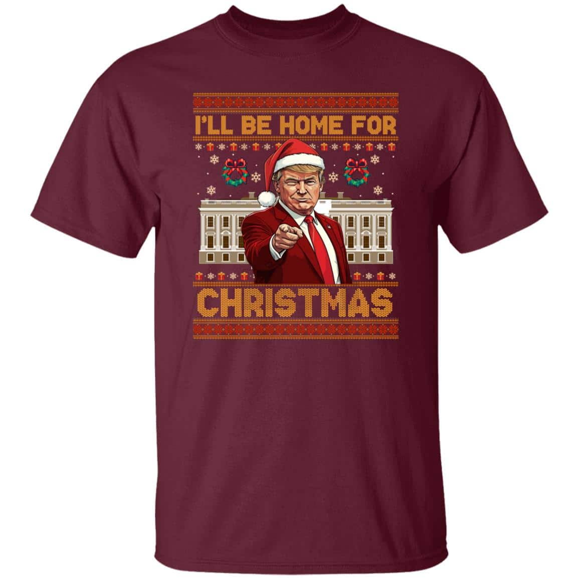 I'll Be Home, Maroon, Unisex T-Shirt