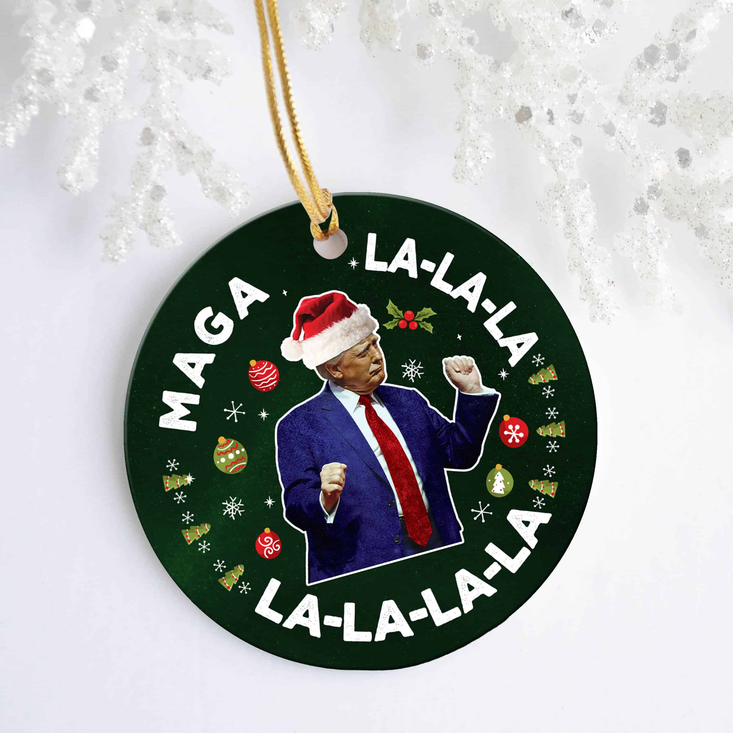 9VT. Trump Maga La ornament mk5