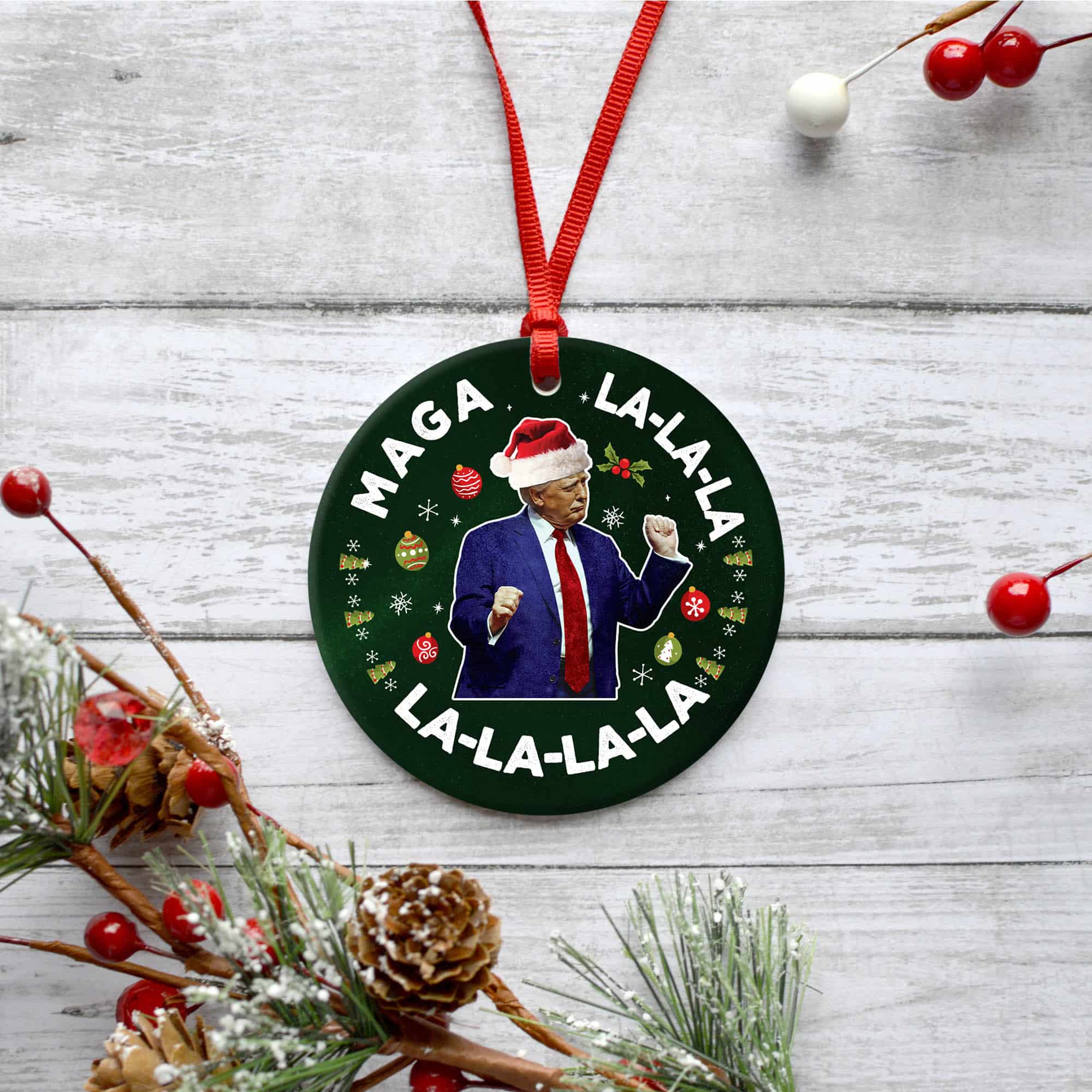 9VT. Trump Maga La ornament mk6