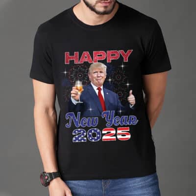 Happy New Year 2025 Trump For President T-Shirt - Trump Inauguration Day Shirt