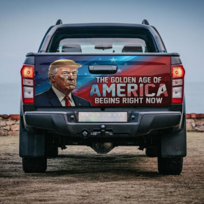 The Golden Age Of America Begins Right Now Donald Trump Inauguration 2025 Truck Tailgate Decal Sticker Wrap