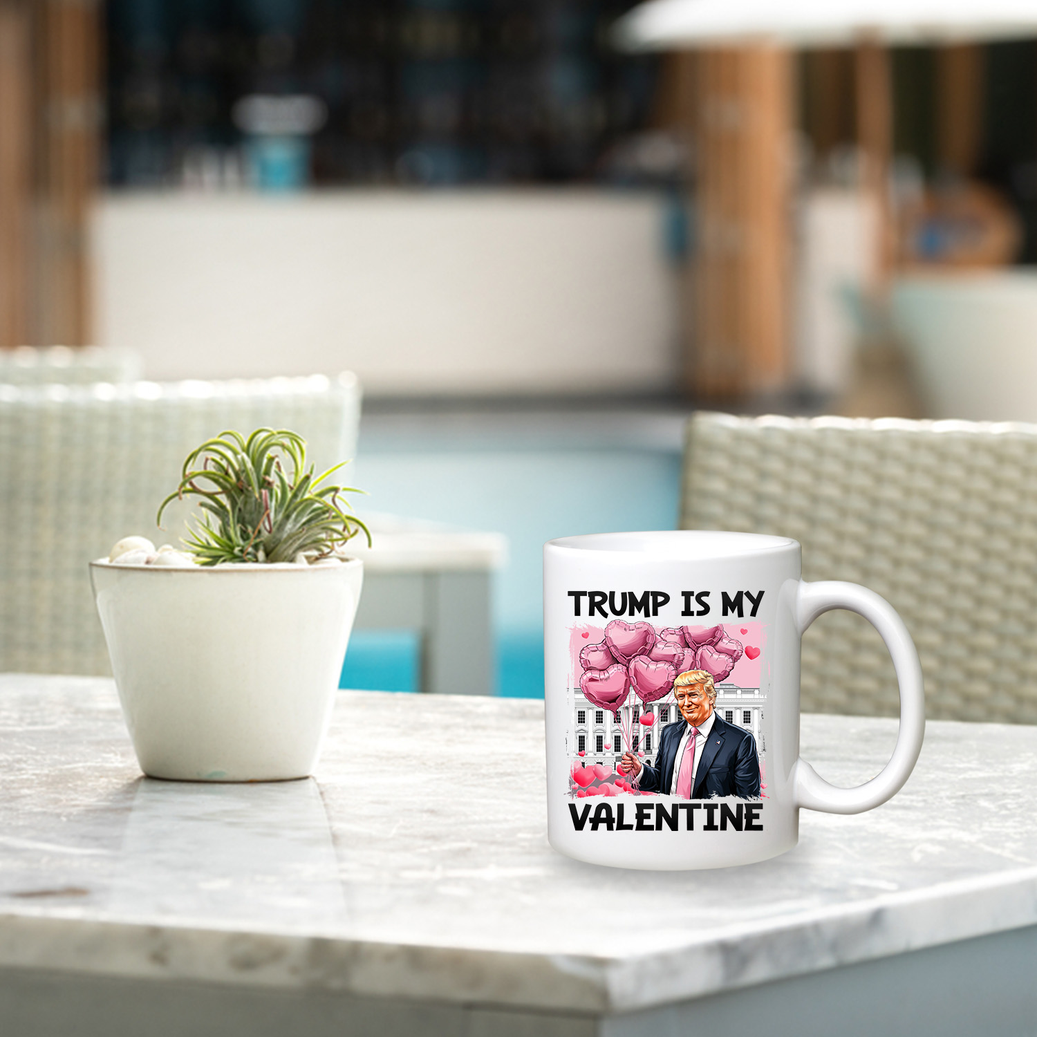 6VT. Trump Is My Valentine mug mk4