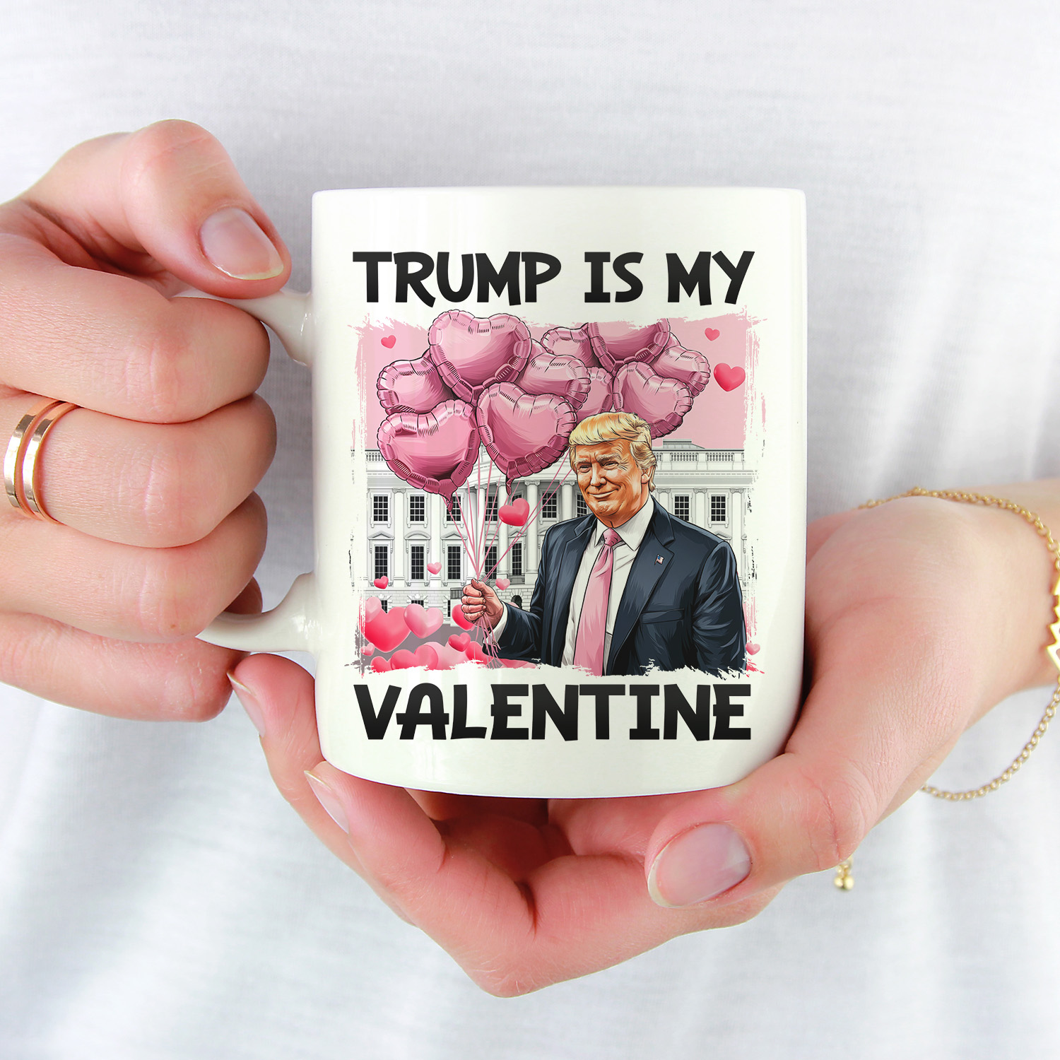 6VT. Trump Is My Valentine mug mk5