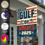 Gulf of America Retro Trump America’s Gulf Mexico President Trump Garden Flag - House Flag - Wall Flag