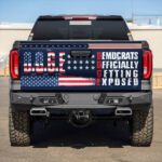 D.O.G.E Democrats Officially Getting Exposed US Flag Patriotic Political Truck Tailgate Decal Sticker Wrap