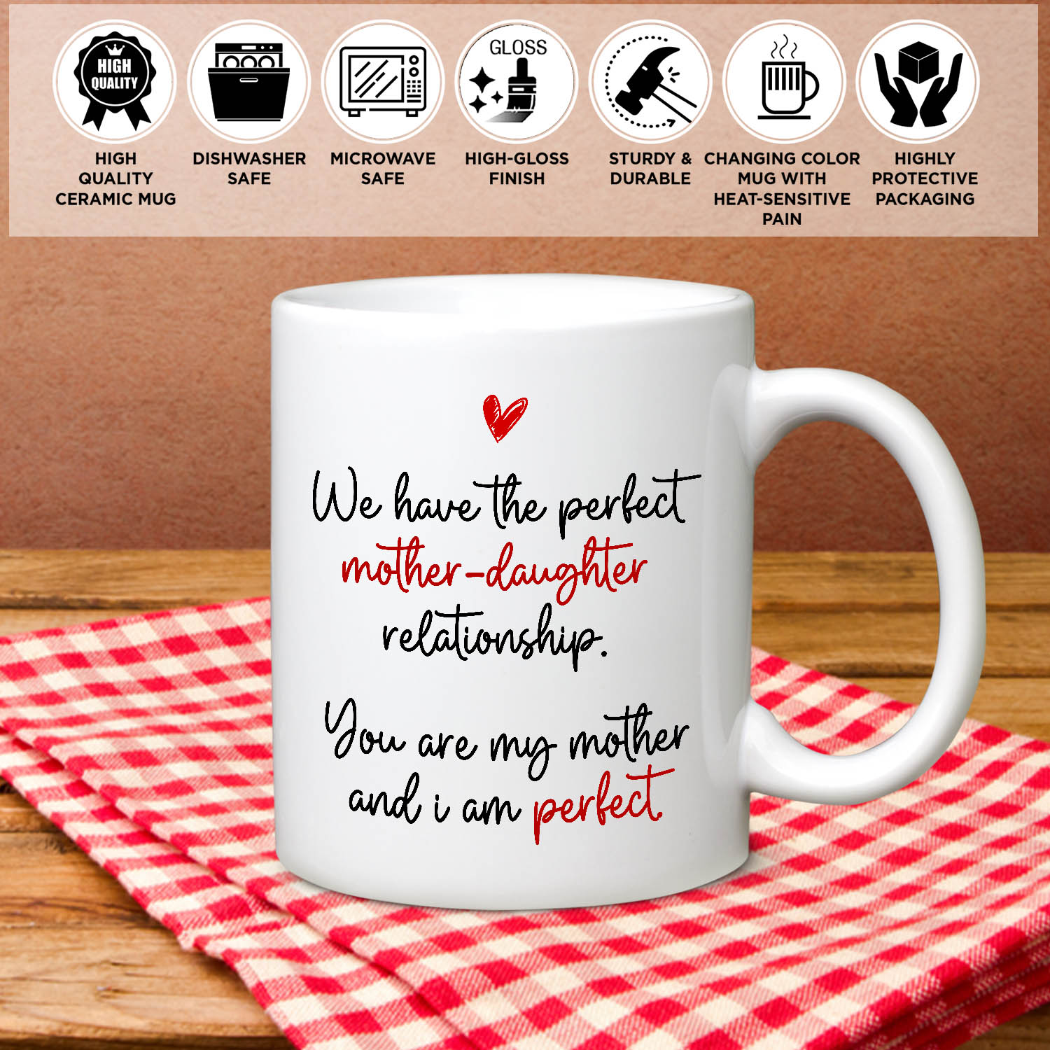 6VT. Perfect Mother Daughter mug mk8