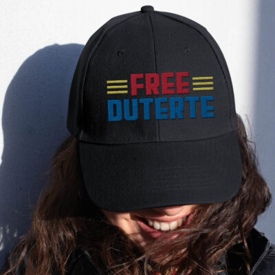 Free Duterte Embroidered Twill Hat Adjustable Cap For Men Women - I Stand With Rodrigo Duterte Political Hat