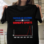 Testicular Injuries in Women's Sports Funny Political Sport T-Shirt - V-Neck Shirt
