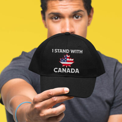 Alternative view of I Stand With Canada Embroidered Twill Hat Adjustable Cap For Men Women - Support Canada Hat