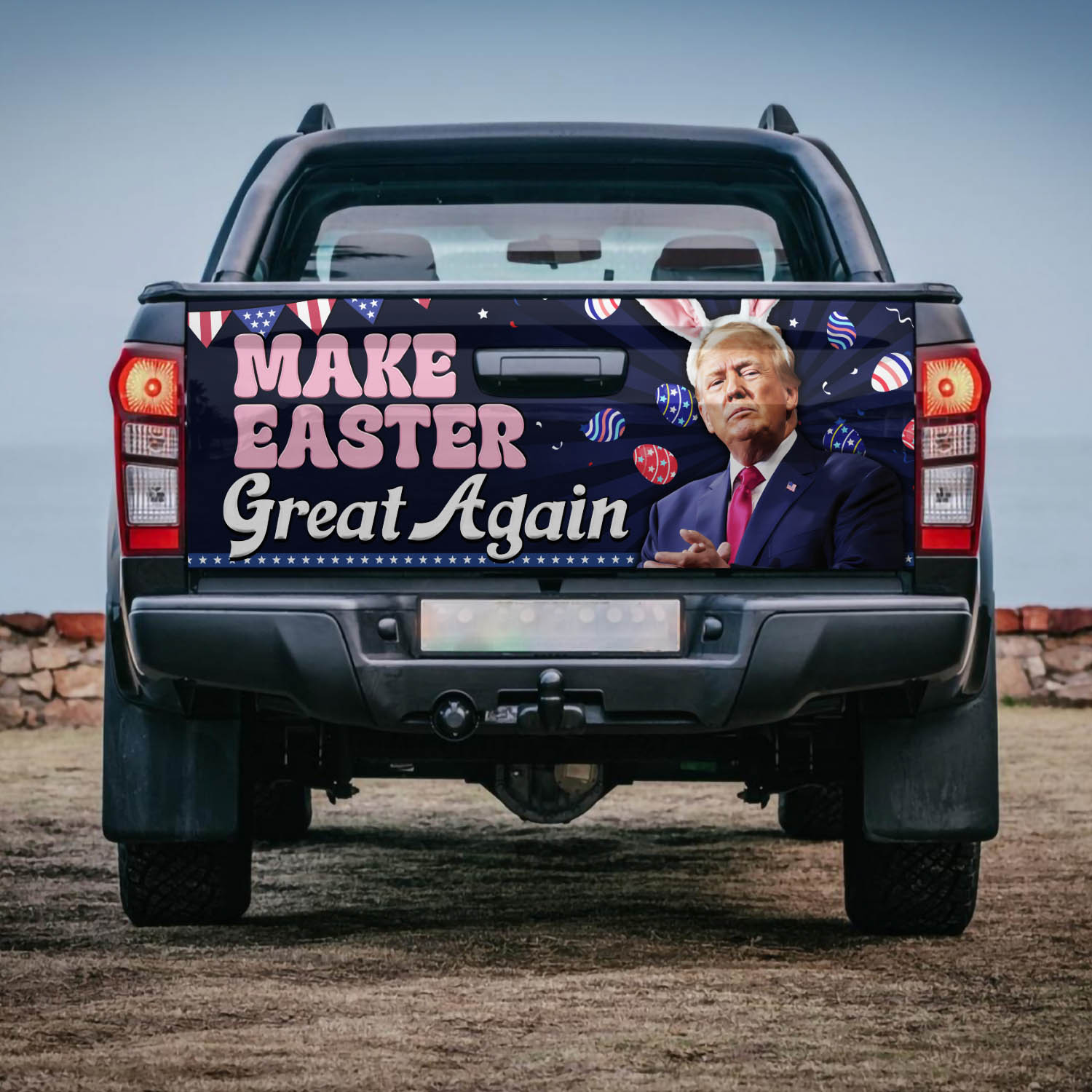6VT. Trump Make Easter Great tailgate mk2
