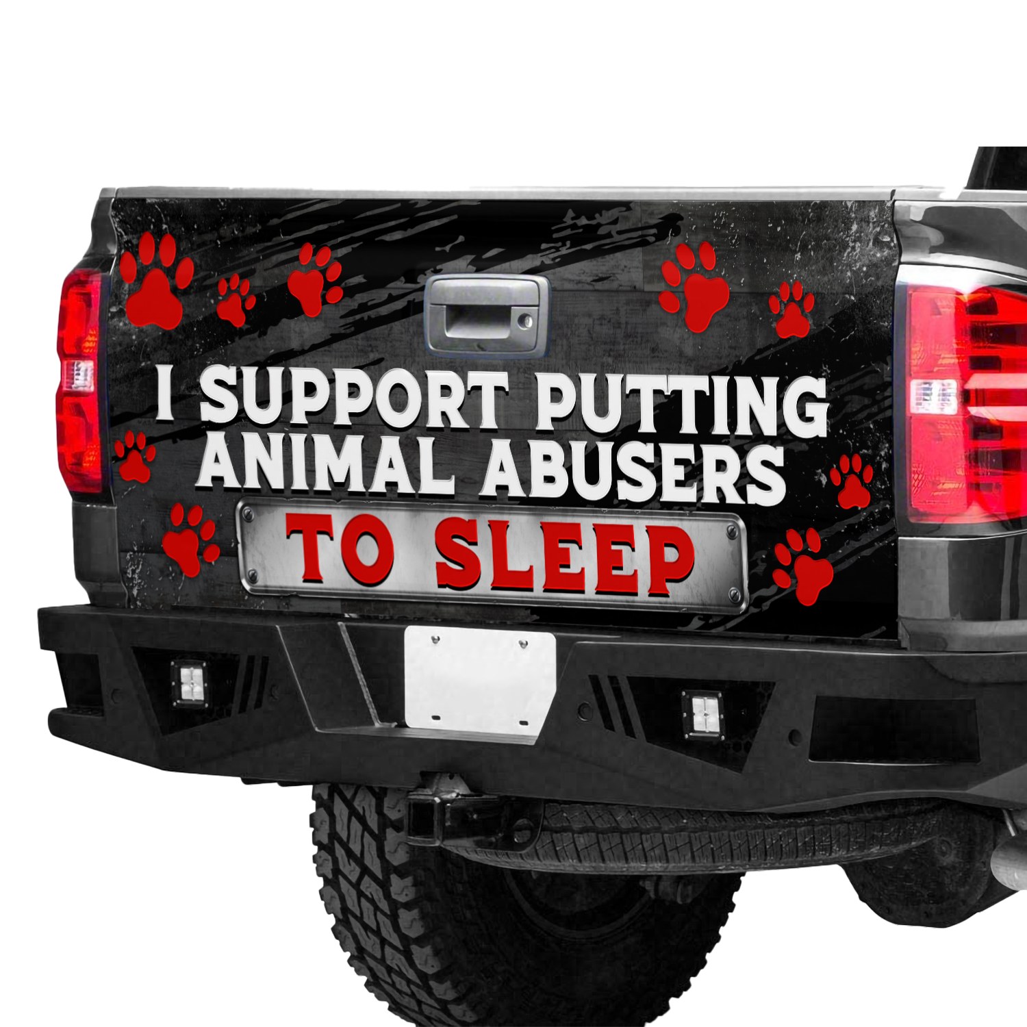 2VT. Putting Animal Abusers tailgate mk1