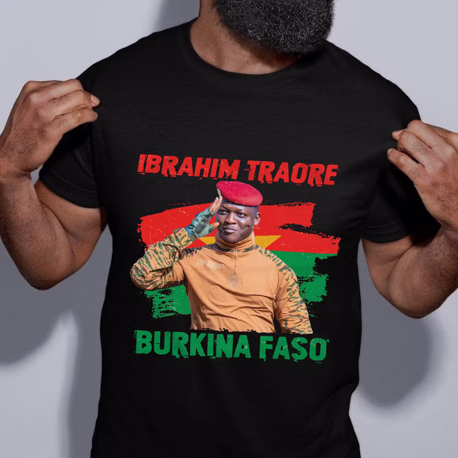 Ibrahim Traore Thomas Sankara Wearable Blanket Hoodie Make Burkina Faso Great Again LT15
