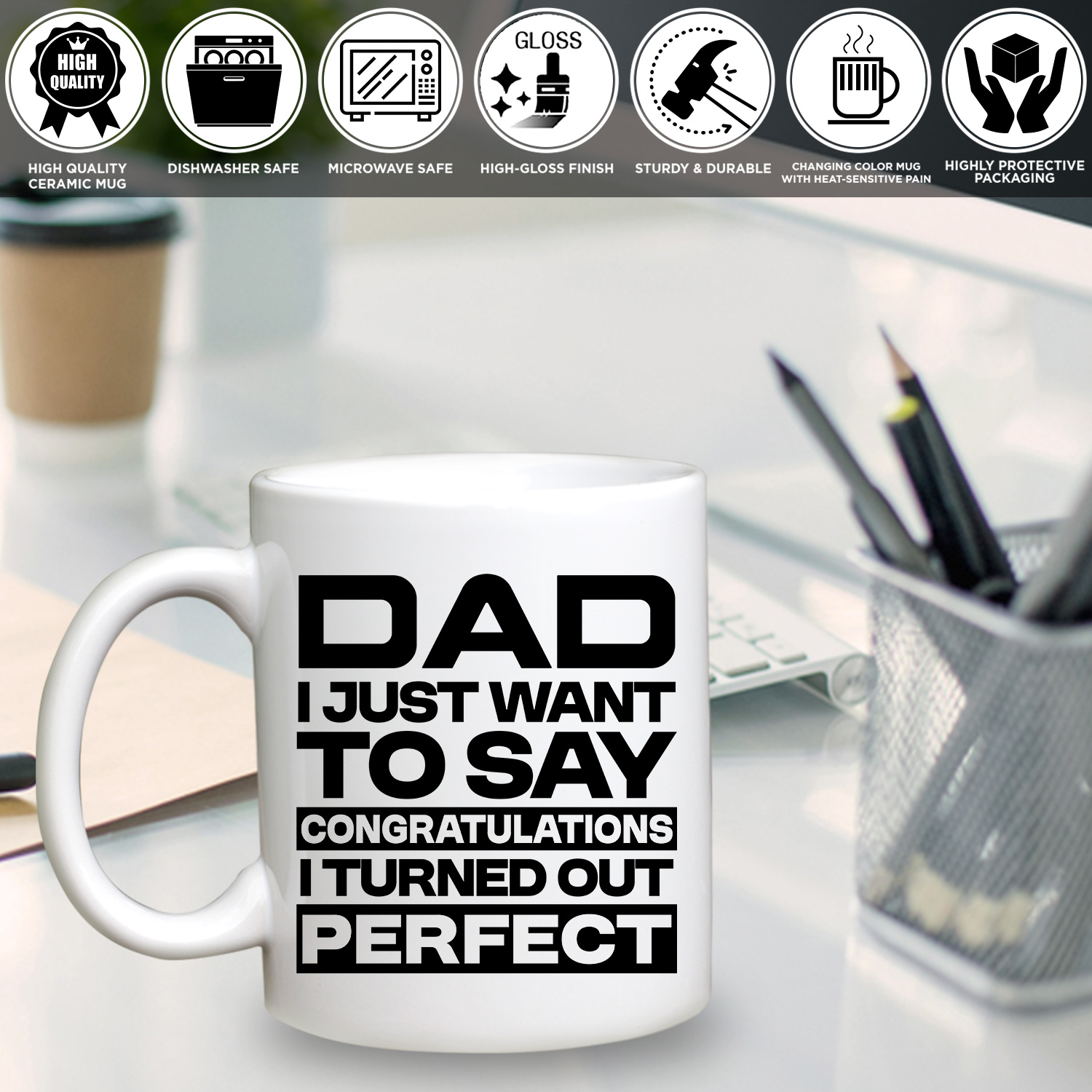 3VT. Dad I Just Want mug mk3