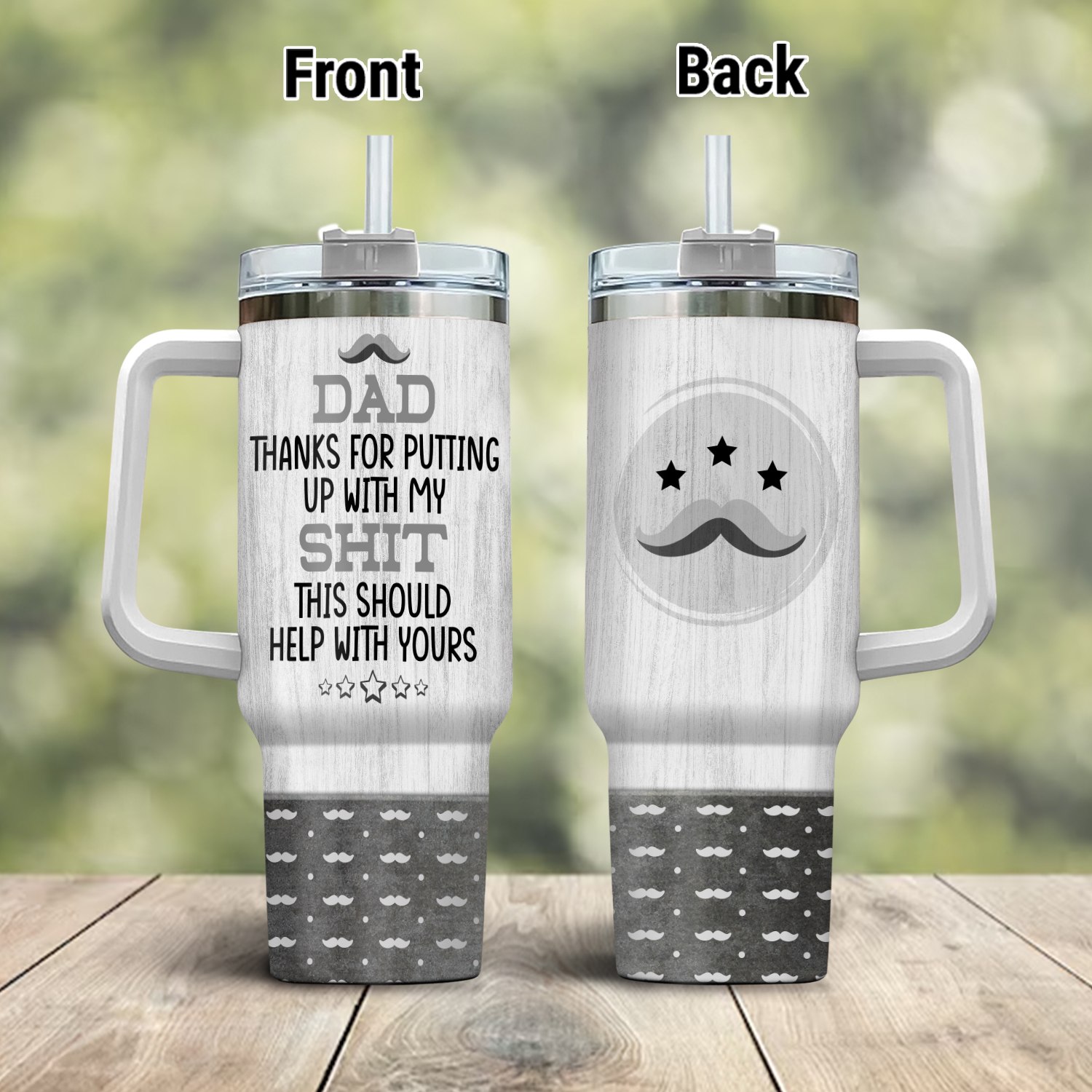 2VT. Dad Putting Up My Shit tumbler mk8