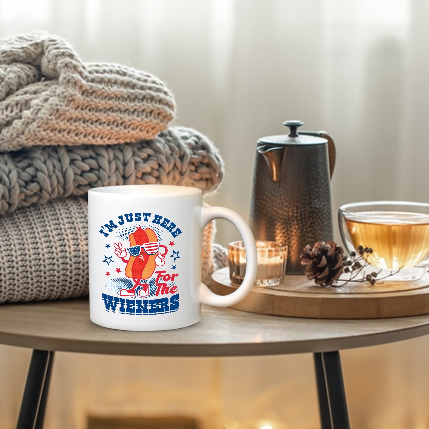 10VT. Just Here For The Wieners mug mk2