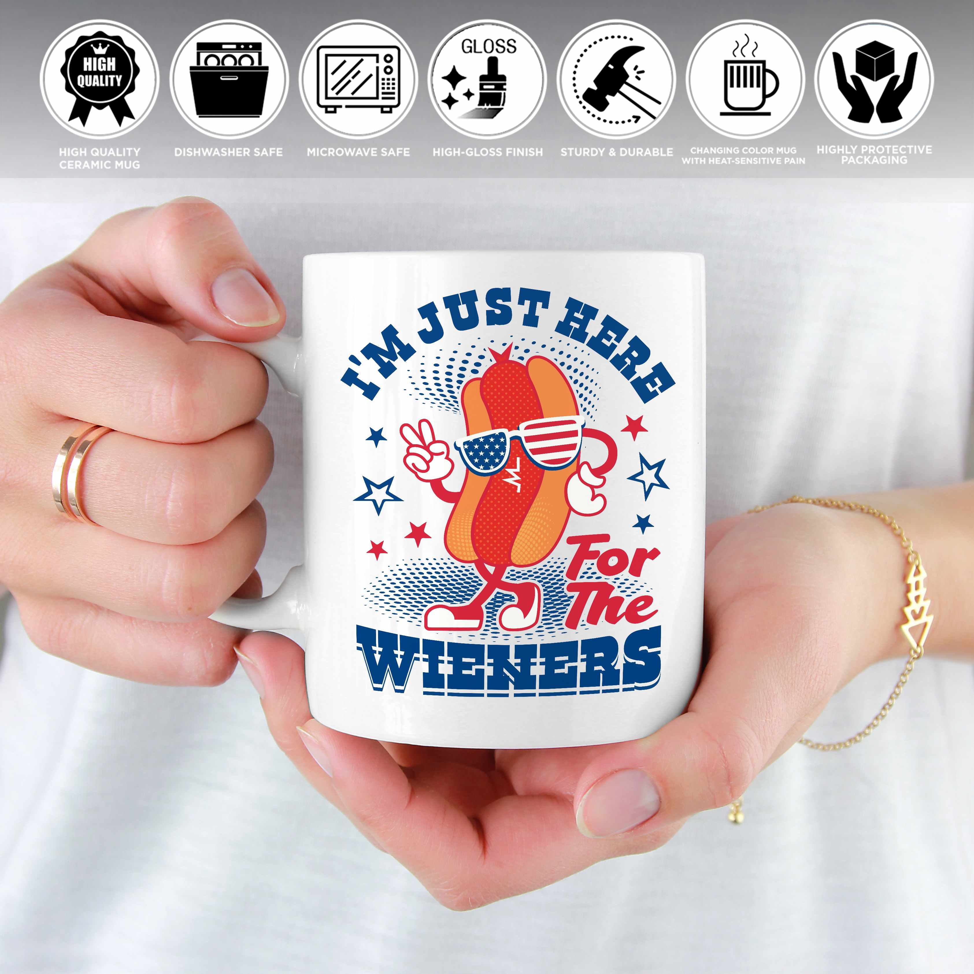 10VT. Just Here For The Wieners mug mk7