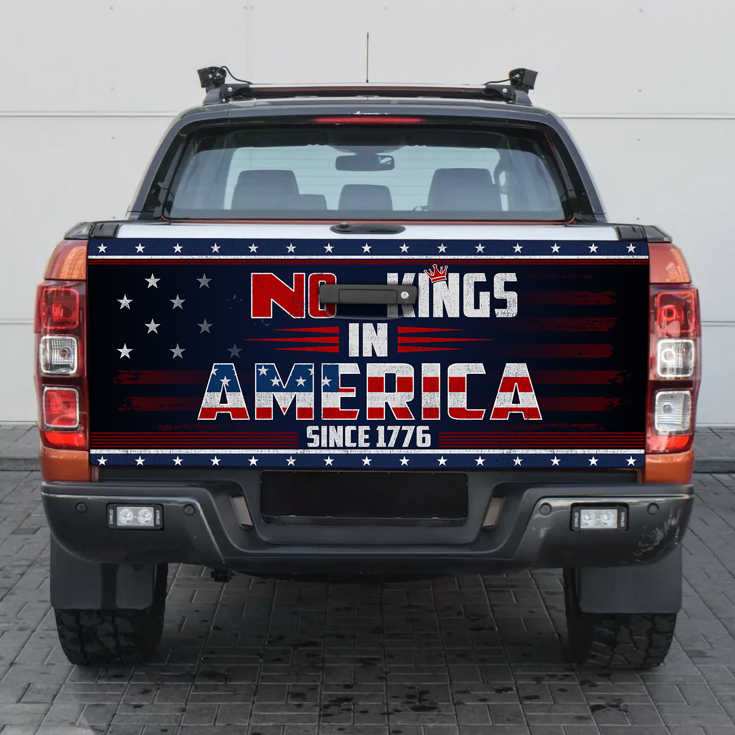 6VT. No Kings In America Tailgate mk2