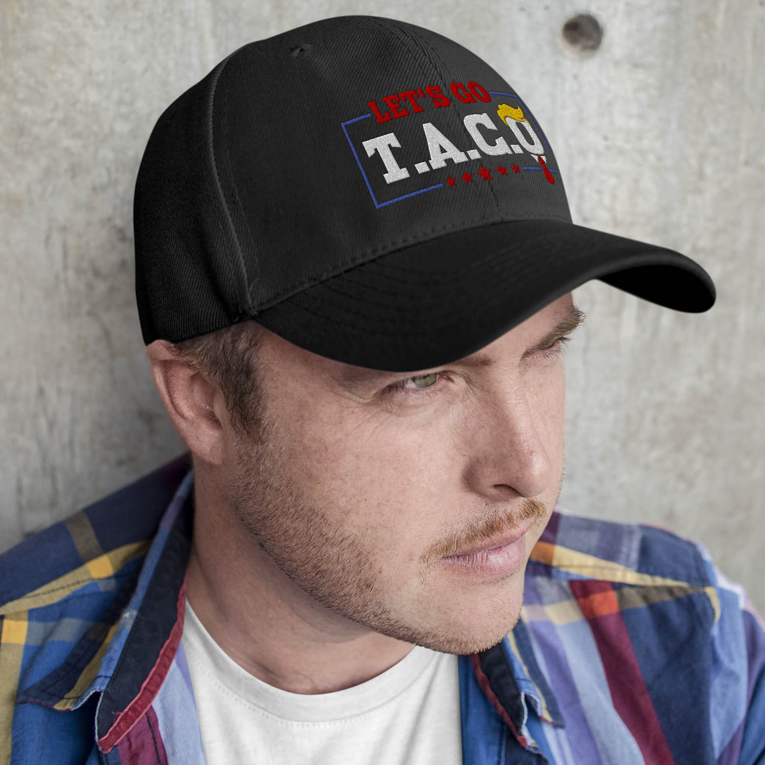 1VT. Let's Go Taco Trump Hat mk12