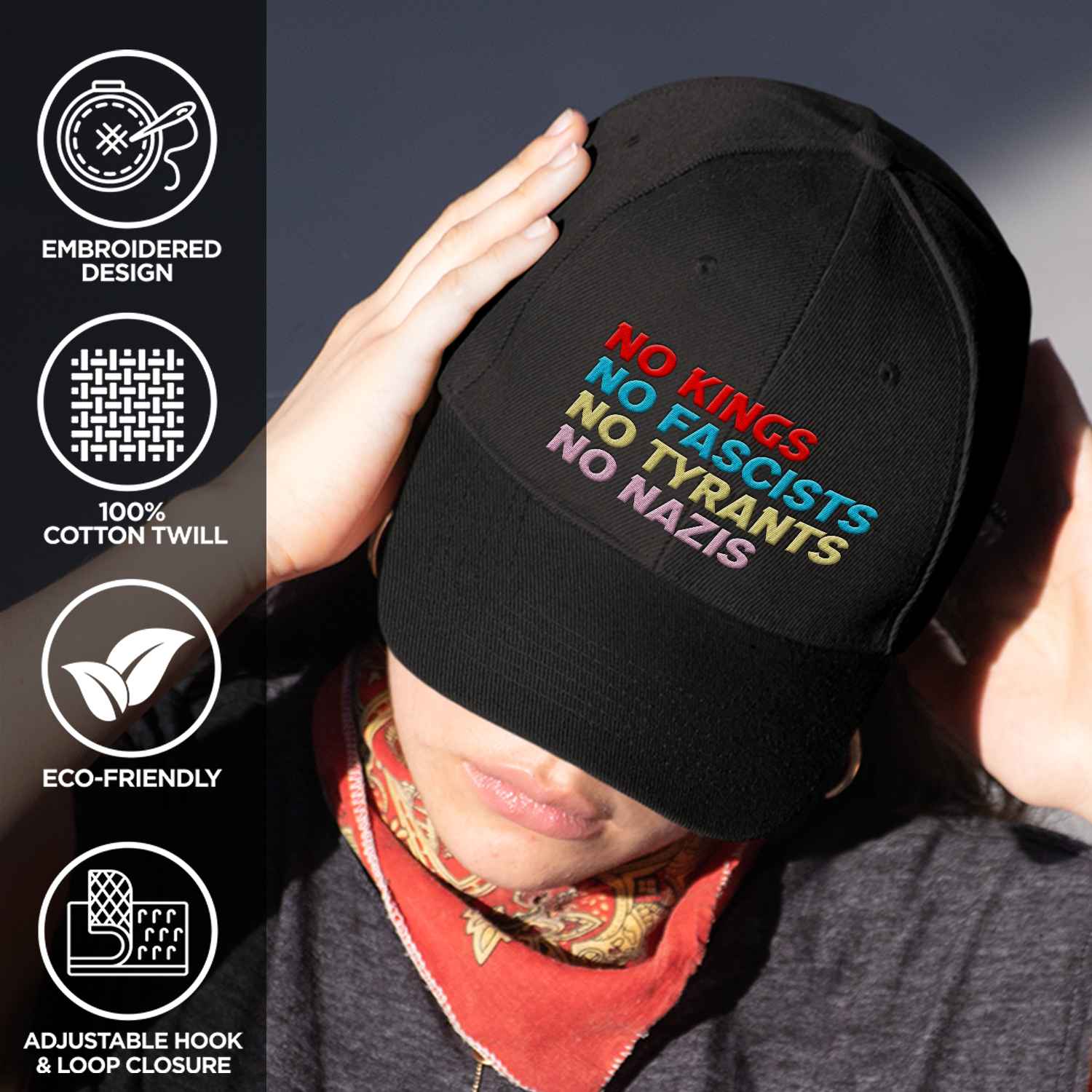 5VT. No Kings No Fascists hat mk7