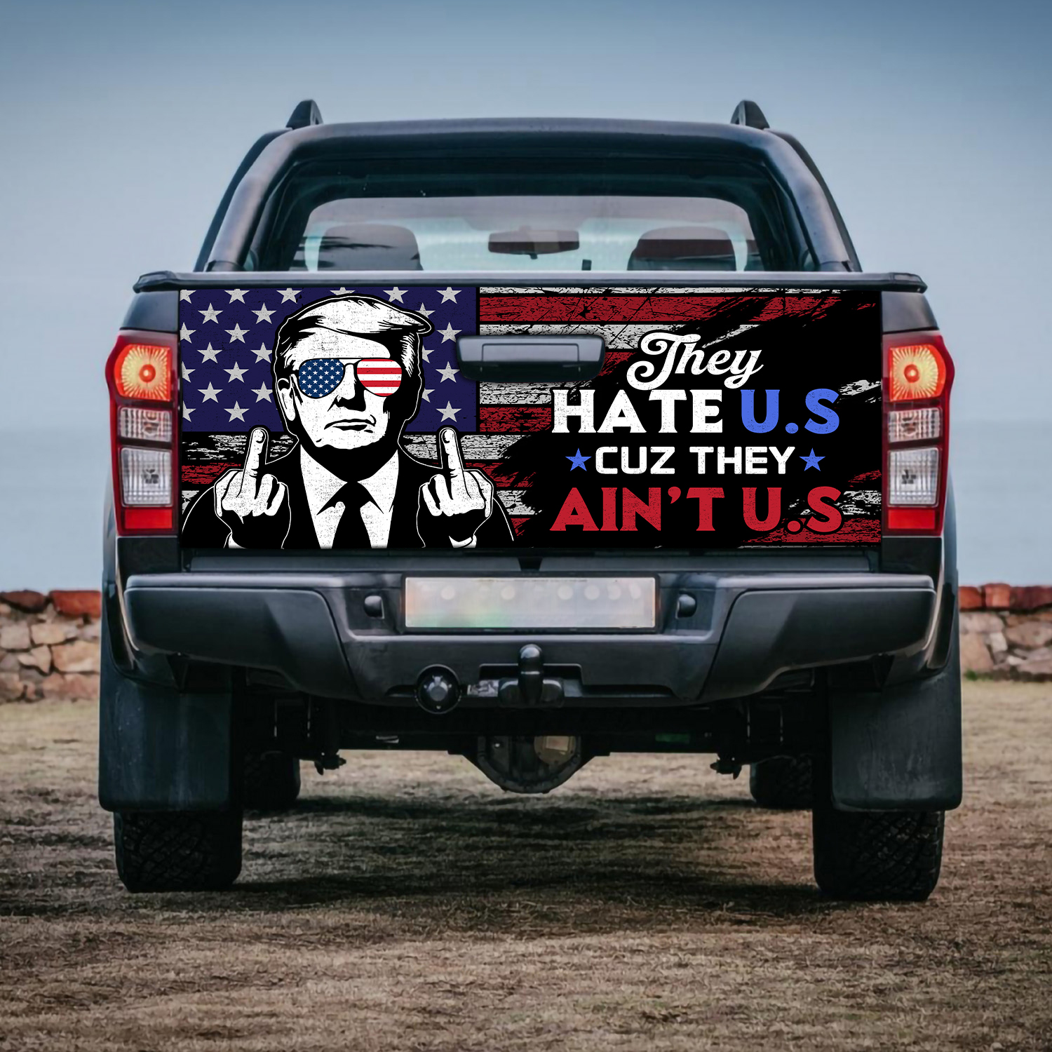 4VT. Trump They Hate Us tailgate mk3