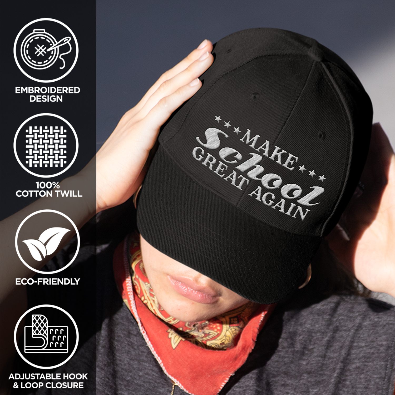 1VT. Make School Great hat mk7