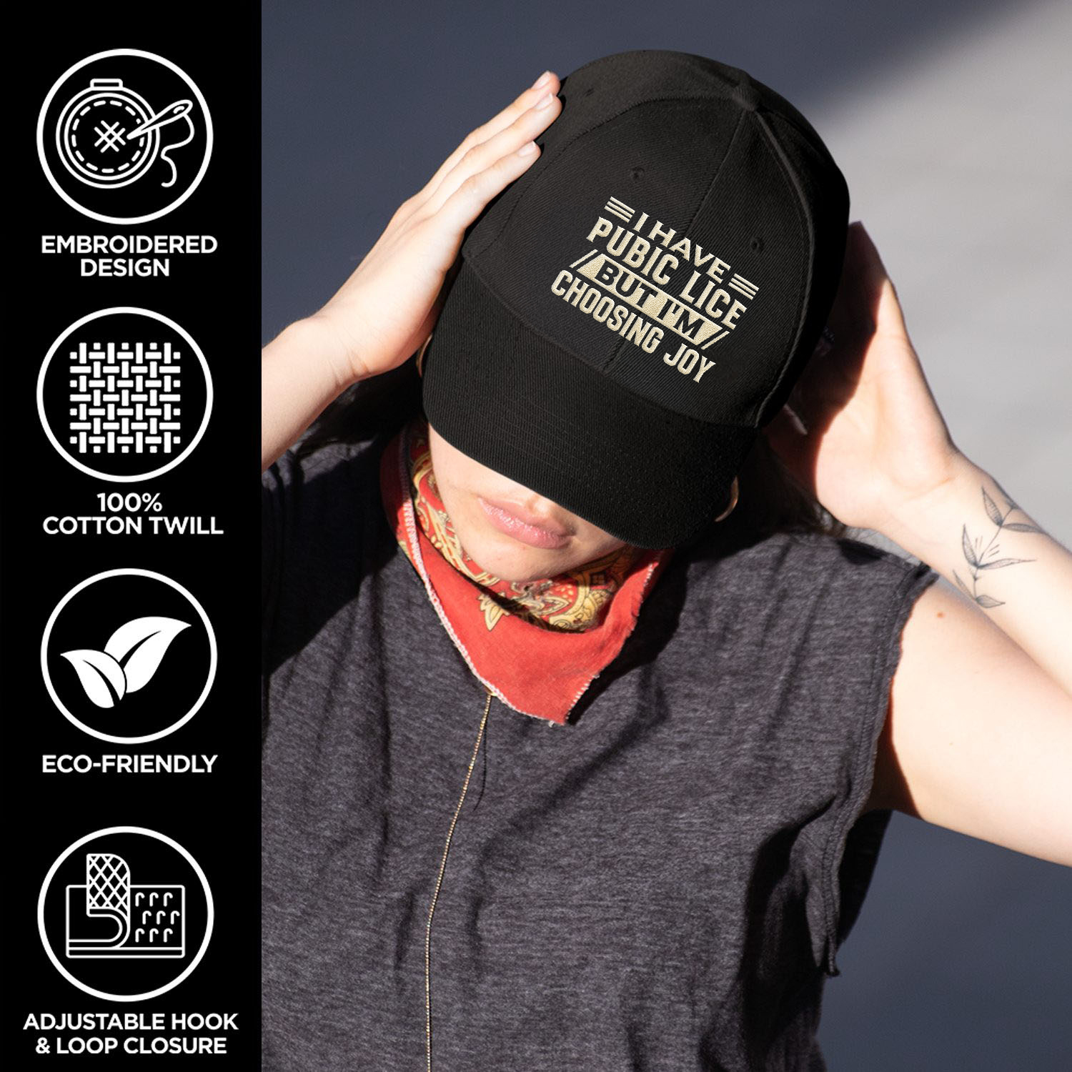 7VT. I Have Pubic Lice hat mk1