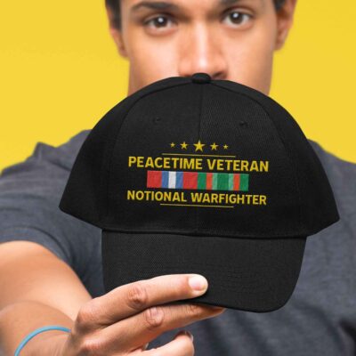 Alternative view of Peacetime Veteran Notional Warfighter Vietnam Veteran Embroidered Twill Hat Adjustable Cap For Men Women