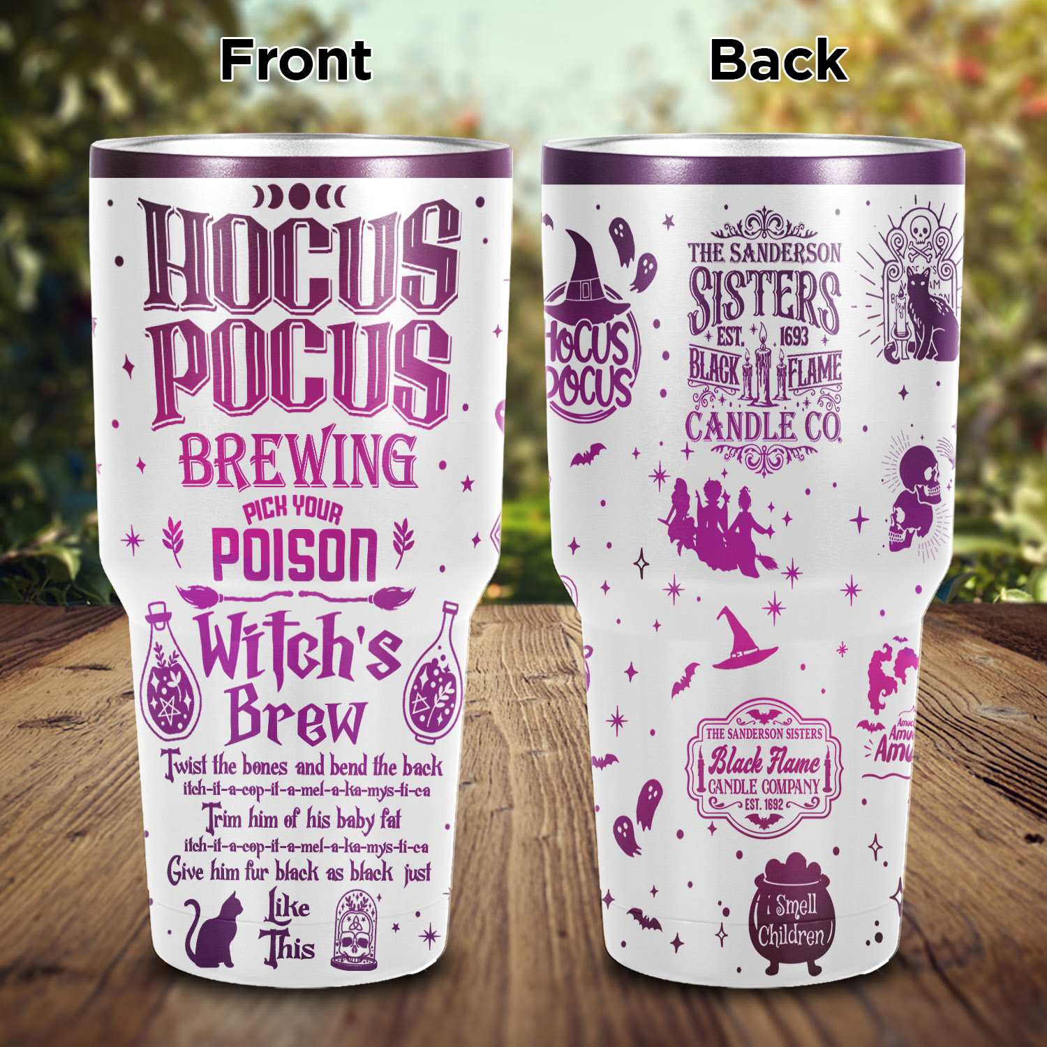 Mockup Main Feature Image 30OZ Curved Tumbler 9VT. Hocus Pocus Brewing